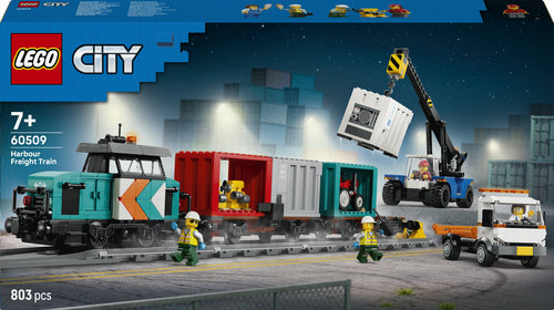 Lego   City   Havnegodstog   Med   Kran   Og   Lastbil   Geekd   Dk