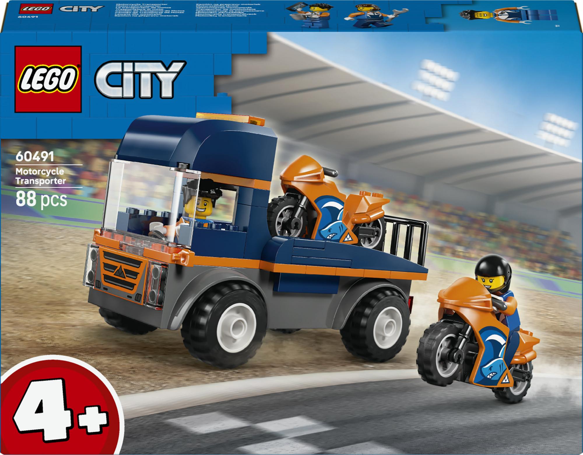 Legoâ    City   Motorcykel - Transporter   Geekd   Dk