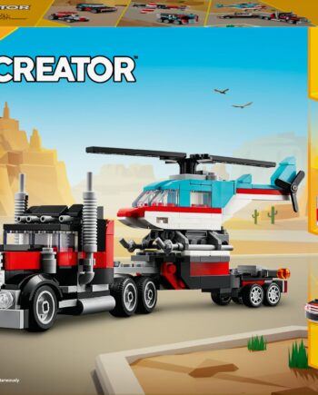 Lego   Creator   Flatbed   Truck   Med   Helicopter    31146