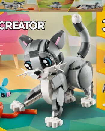 Lego   31163   Creator     - In -     Grey   Cat   Geekd   Dk