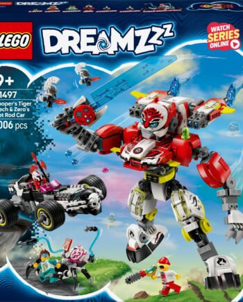 Lego   71497   Dreamzzz   Cooper   Apos   S   Tiger   Mech   And   Zero   Apos   S   Hot   Rod   Car   Geekd   Dk