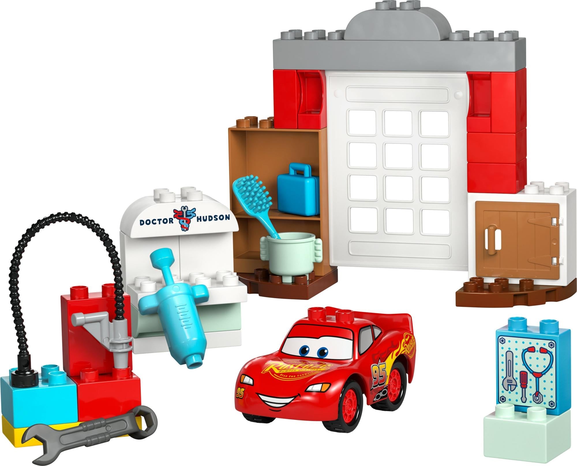Lego   10456   Duplo   Disney   Mcqueen   Apos   S   Visit   To   Doc   Apos   S   Workshop   Geekd   Dk