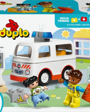Lego   10447   Duplo   Town   Ambulance   With   Driver   Geekd   Dk