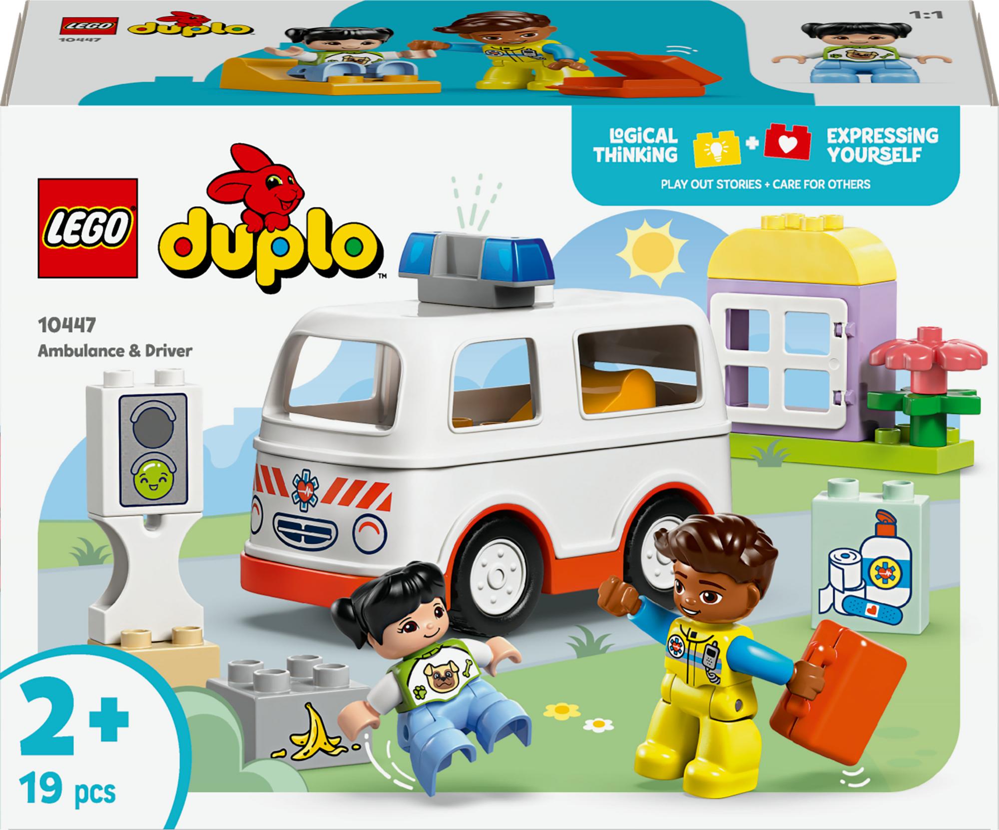 Lego   10447   Duplo   Town   Ambulance   With   Driver   Geekd   Dk