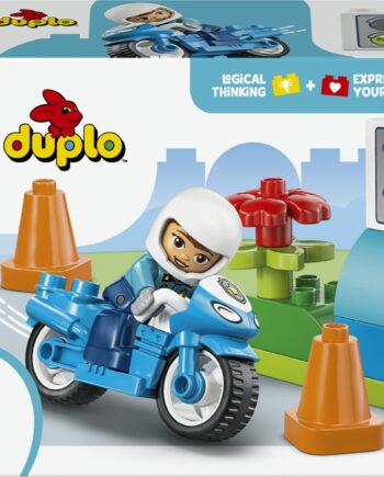 Lego   Duplo   Town     Blå   Politimotorcykel   Geekd   Dk