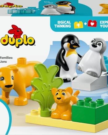 Lego   10442   Duplo   Town   Wild   Animal   Families :  Penguins   And   Lions   Geekd   Dk