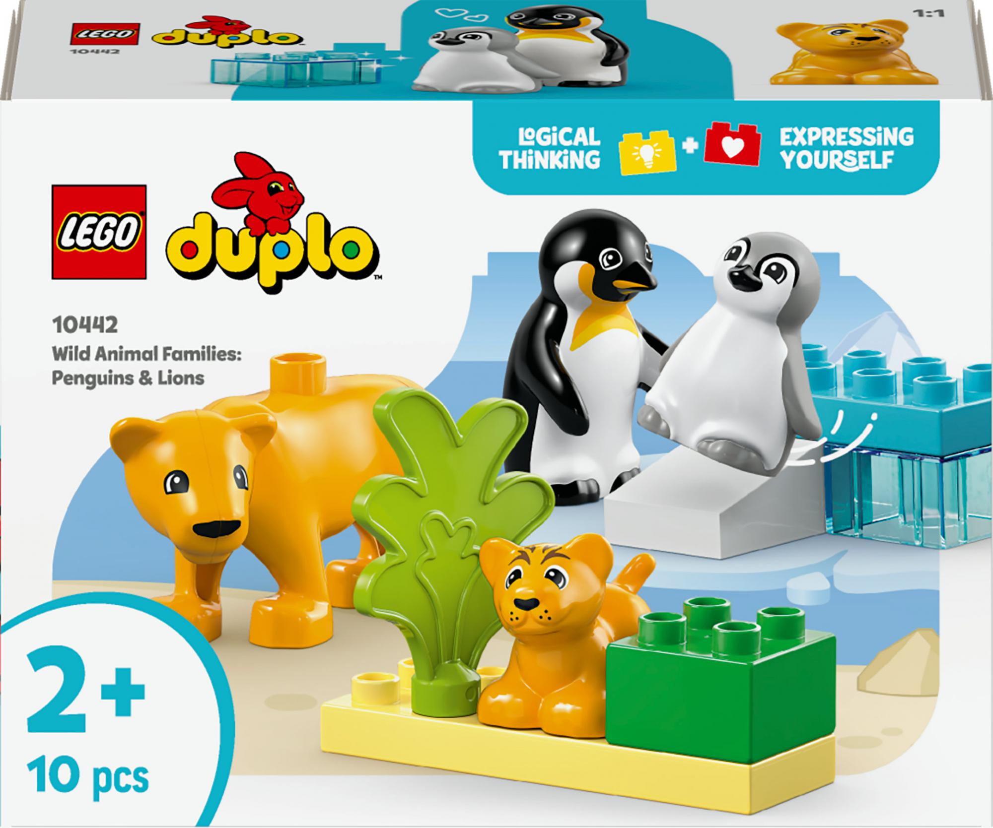 Lego   10442   Duplo   Town   Wild   Animal   Families :  Penguins   And   Lions   Geekd   Dk