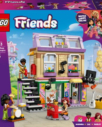 Lego   42653   Friends   Music   Shop     Apartment   Geekd   Dk