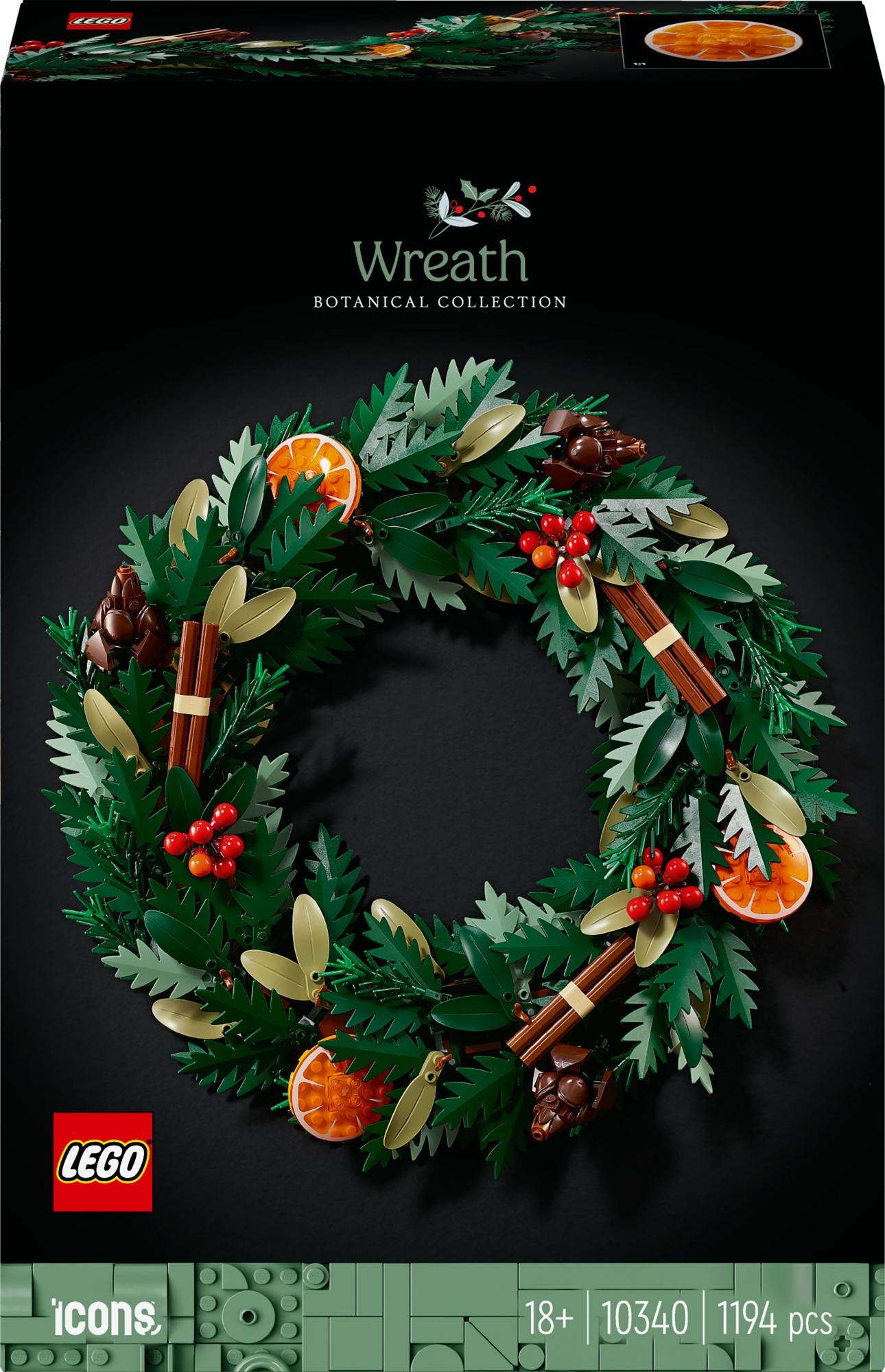 Lego   10340   Icons   Christmas   Wreath   Geekd   Dk
