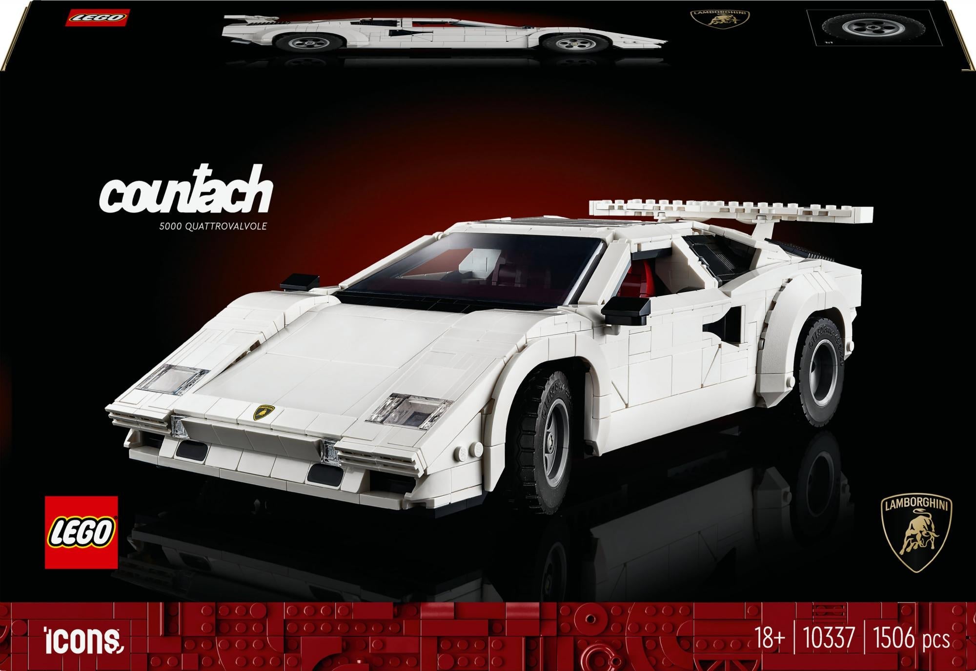Lego   Icons   Lamborghini   Countach   5000   Quattrovalvole    10337    Geekd   Dk