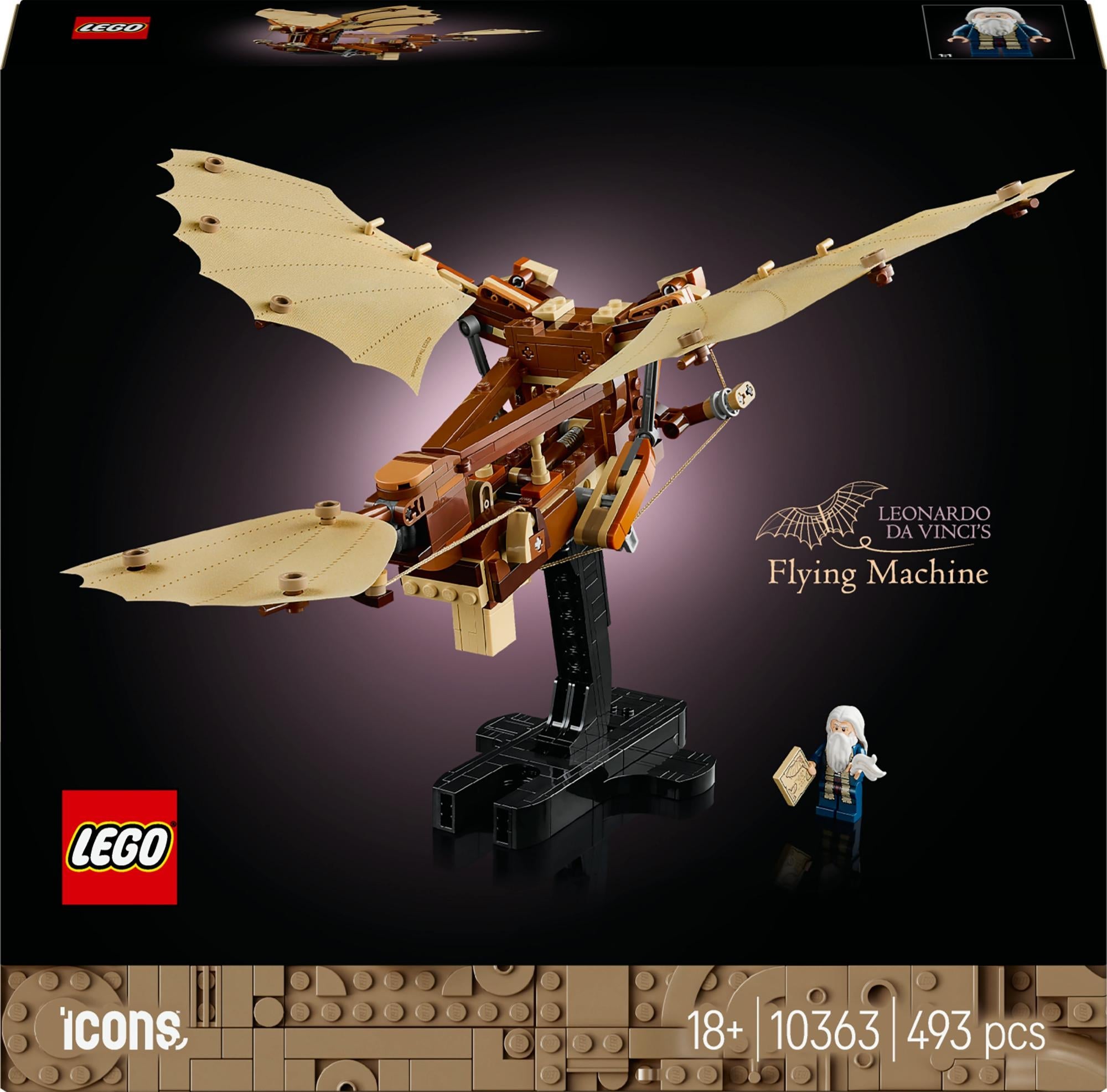 Lego   10363   Icons   Leonardo   Da   Vinci   Apos   S   Flying   Machine   Geekd   Dk