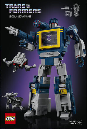 Lego   Icons   Transformers :  Soundwave   Geekd   Dk