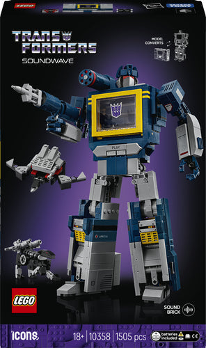 Lego   Icons   Transformers :  Soundwave   Geekd   Dk