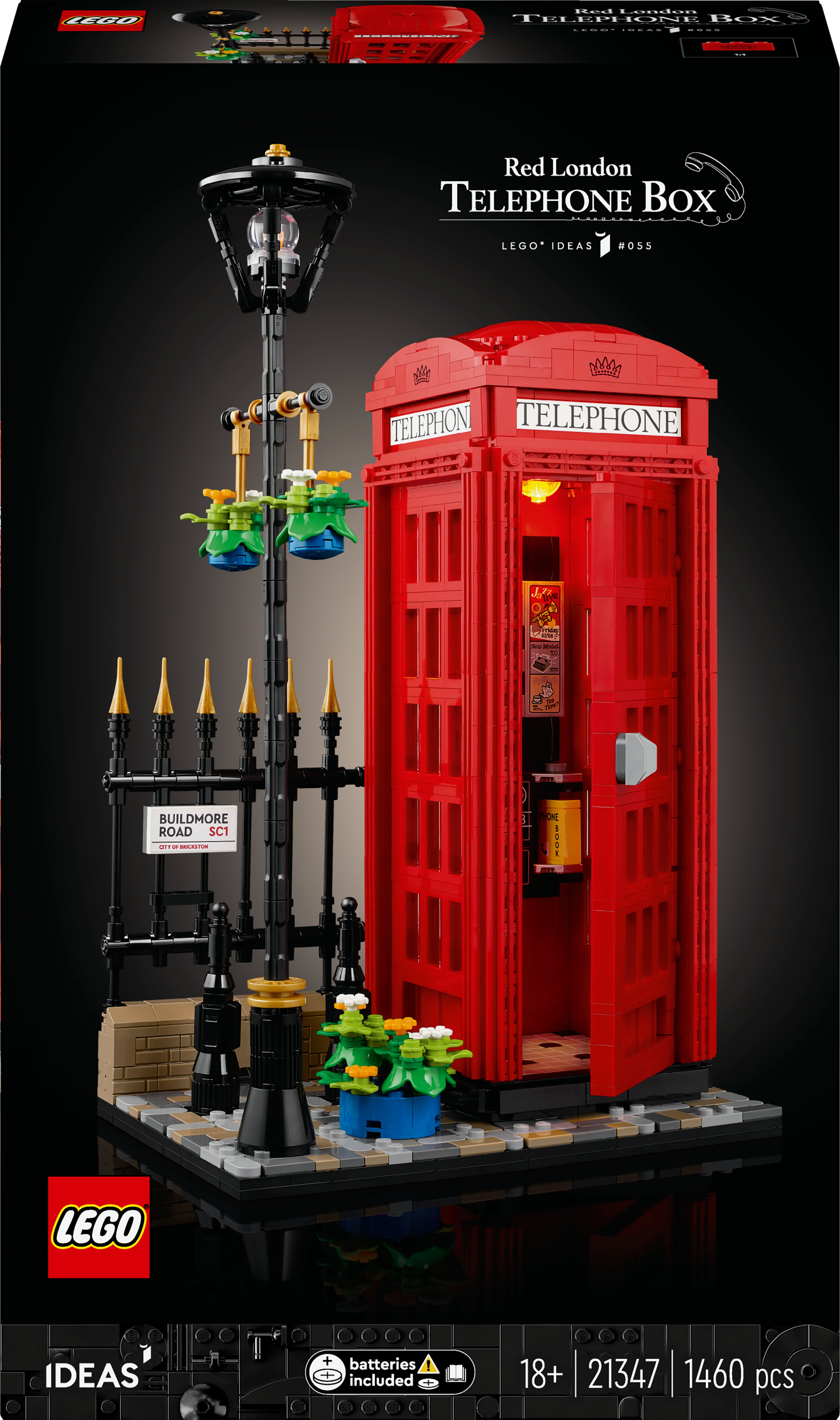 Lego   21347   Ideas   Rød   London   Telefonboks   Geekd   Dk