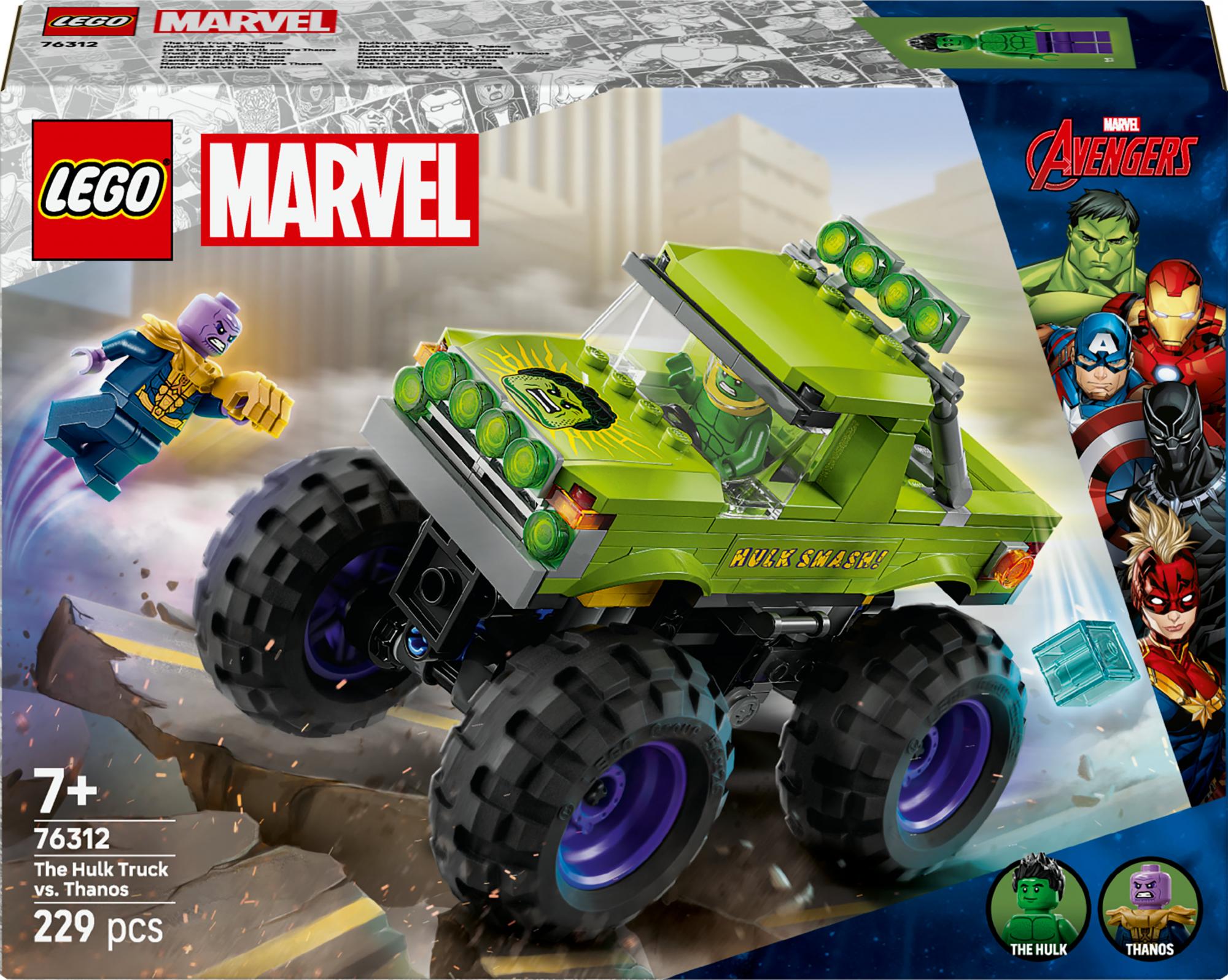 Lego   76312   Marvel   Super   Heroes   Marvel   Hulk   Truck   Vs    Thanos   Geekd   Dk