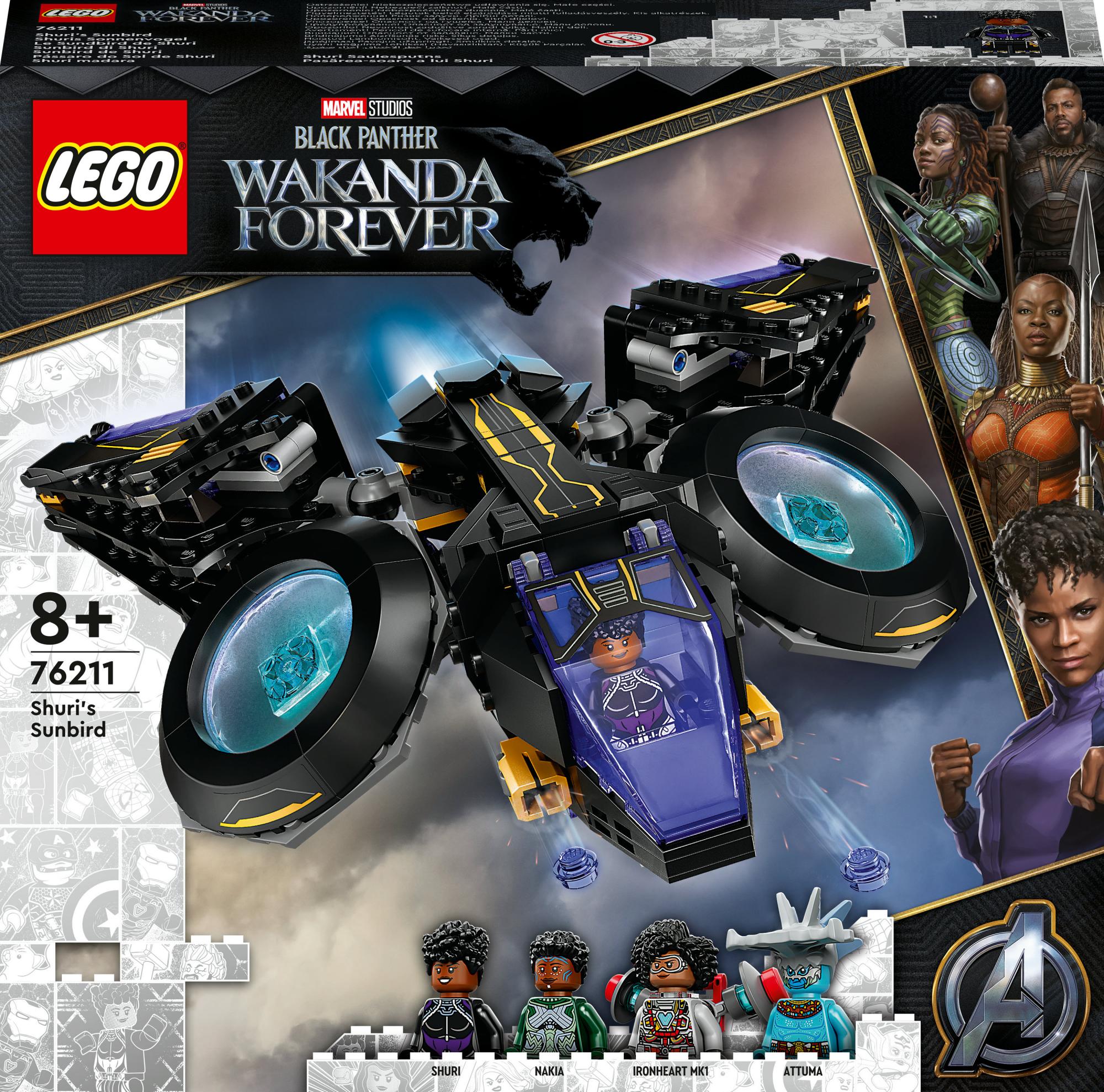 Lego   76211   Marvel   Super   Heroes   Shuri   Apos   S   Sunbird   Geekd   Dk