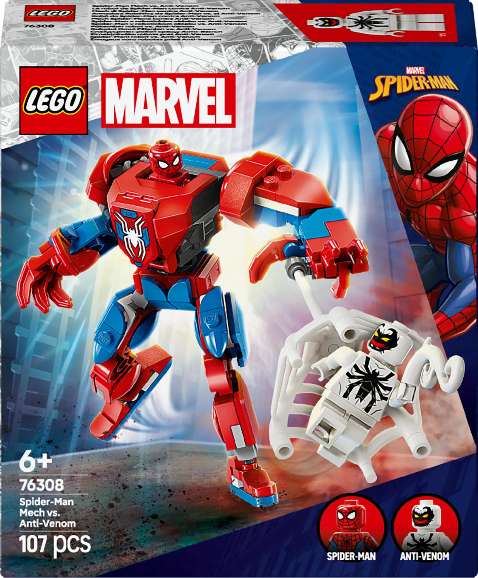 Lego   76308   Marvel   Super   Heroes   Spider - Man   Mech   Vs    Anti - Venom   Geekd   Dk