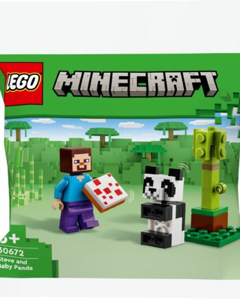 Lego   30672   Minecraft   Steve   Med   Baby   Panda