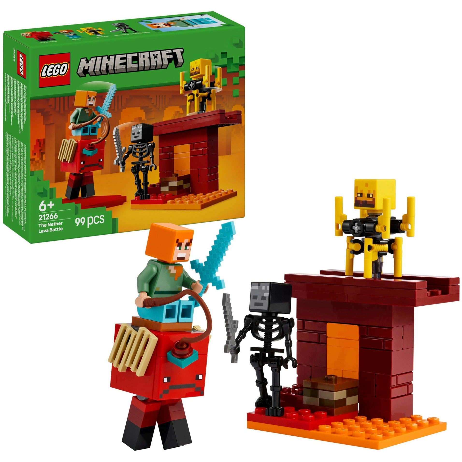 Lego   21266   Minecraft   The   Lava   Duel   In   The   Nether   Geekd   Dk