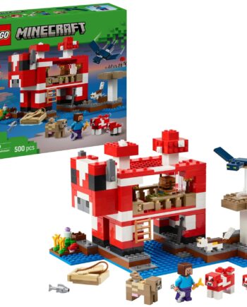 Lego   21270   Minecraft   The   Mushroom   Cow   House   Geekd   Dk