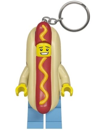 Lego   Nøglering   Med   Led     Hotdog   Mand   Geekd   Dk