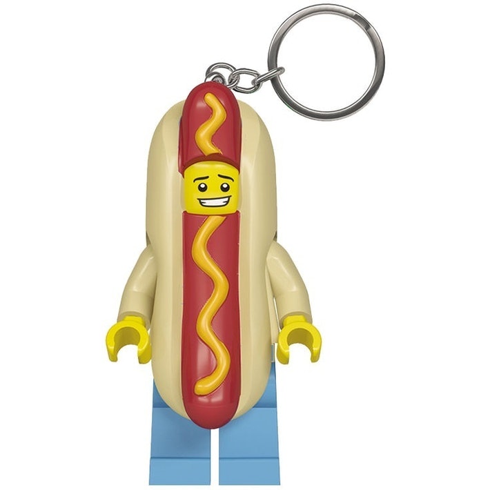 Lego Nøglering Med Led Hotdogmand Geekd Dk