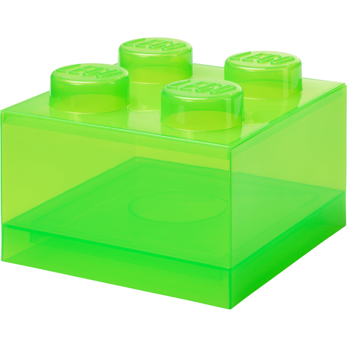 Legoâ    Opbevaringsklods       Med   Låg   Transparent   Lysegrøn   Opbevaringskasse   Geekd   Dk