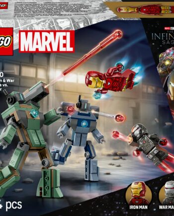 Lego   Super   Heroes     Iron   Man     War   Machine   Vs    Hammer   Drones   Geekd   Dk