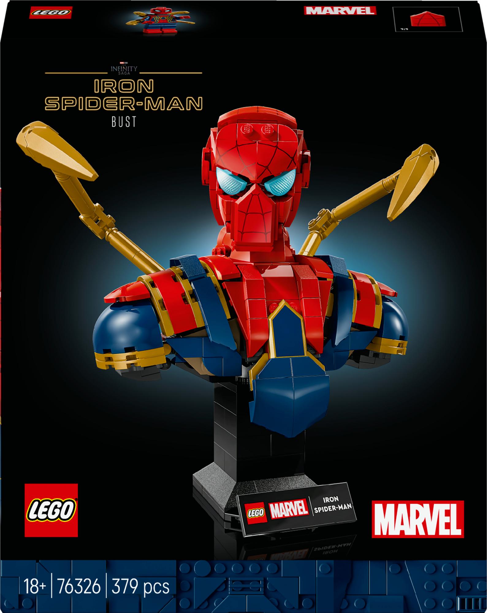 Lego   Super   Heroes   Iron   Spider - Man   Bust    76326    Geekd   Dk