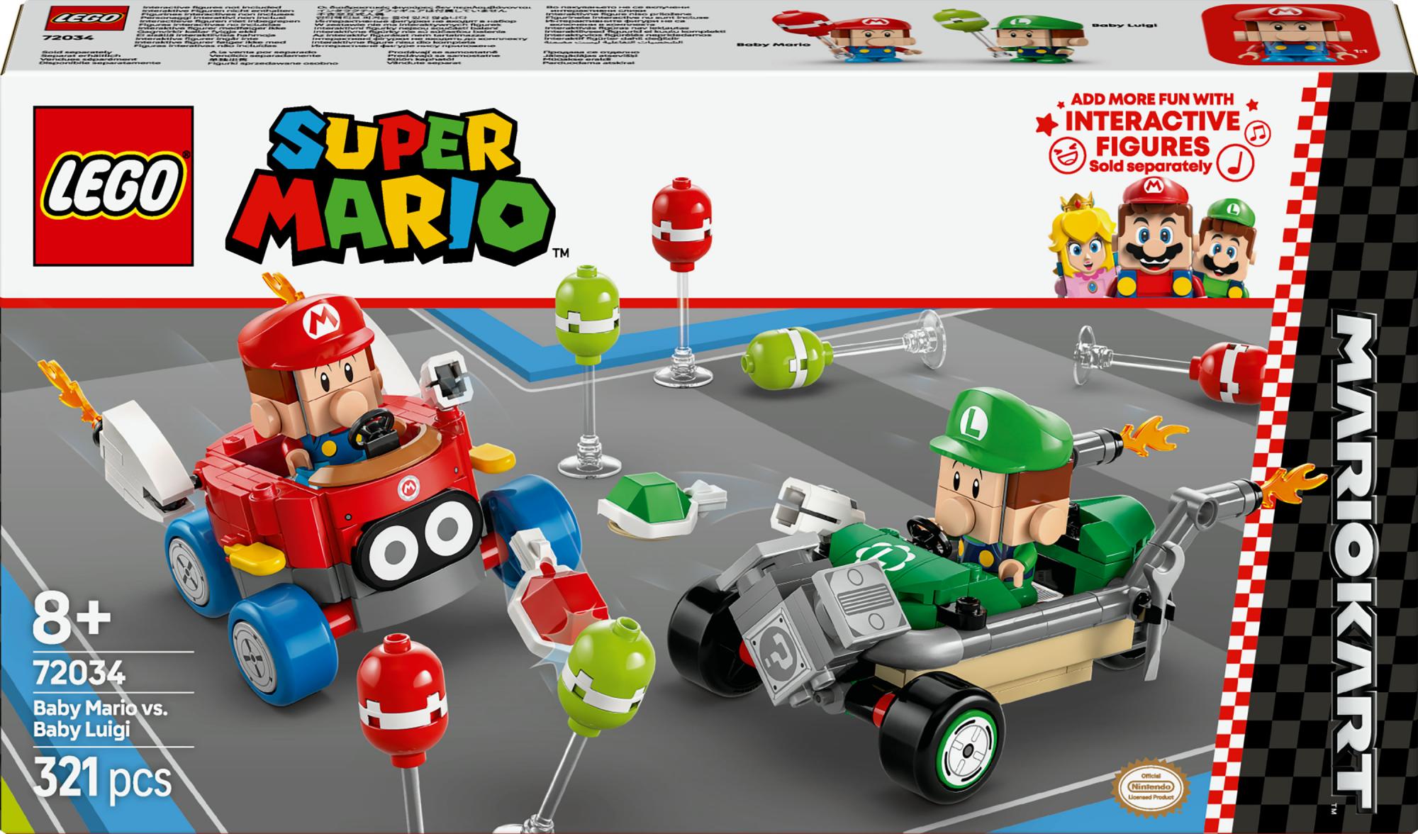 Lego   72034   Super   Mario   Mario   Kart :  Baby   Mario   Vs    Baby   Luigi   Geekd   Dk