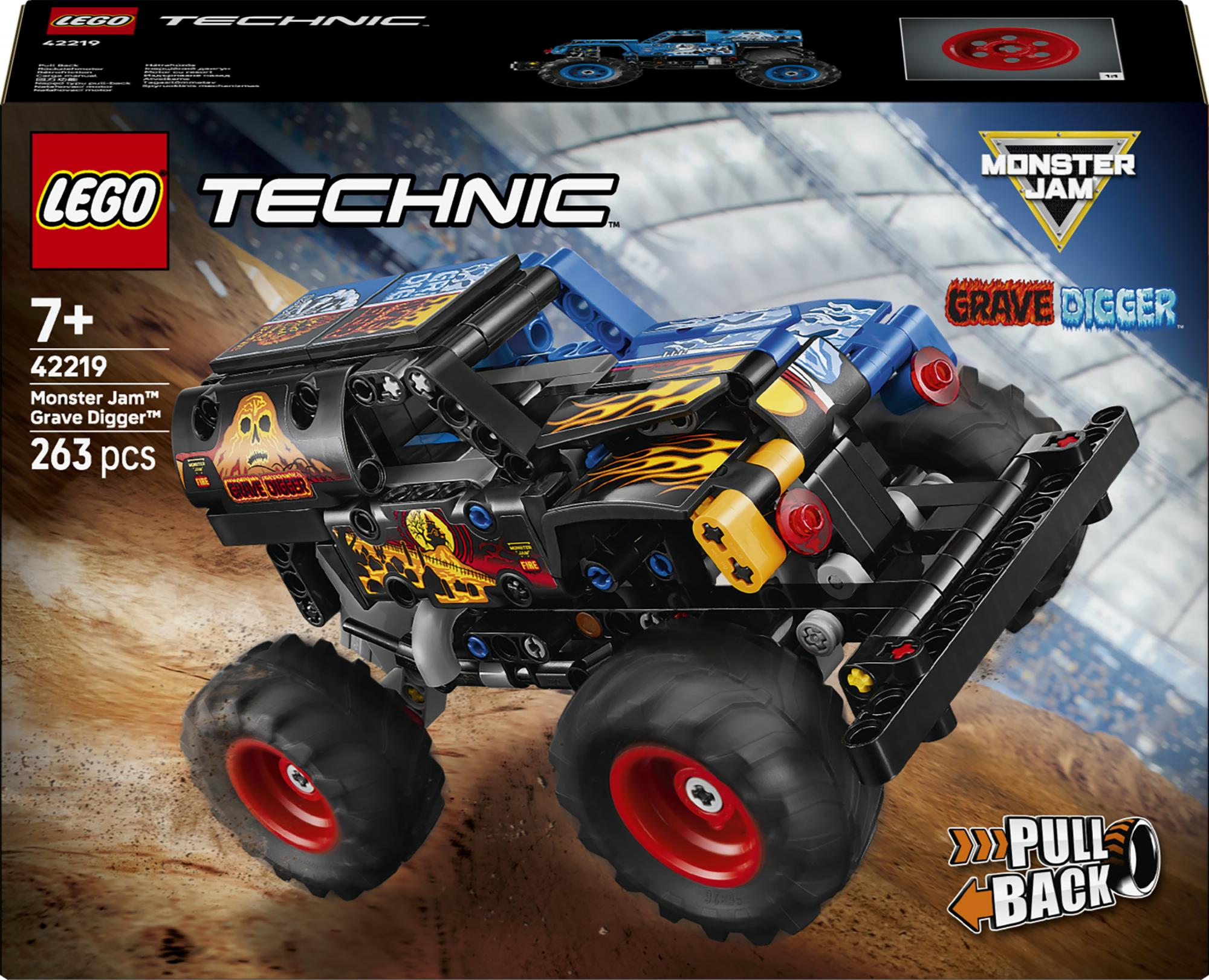 Lego   Technic   Monster   Jam   Grave   Digger   Fire   Og   Ice   Geekd   Dk
