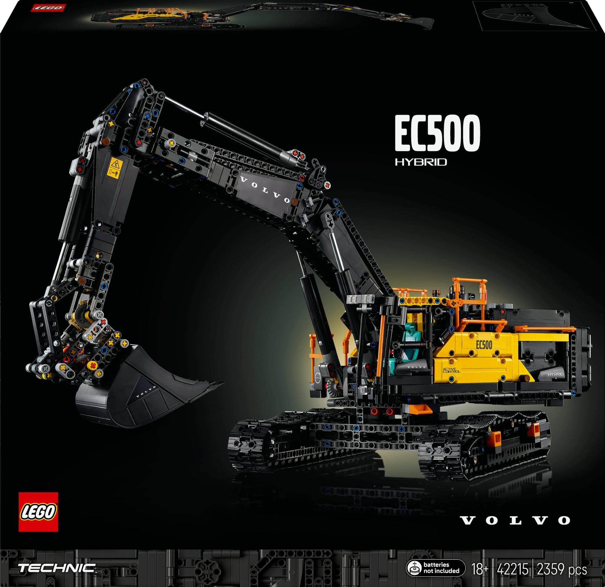 Lego   Technic     Volvo   Ec500   Hybrid   Gravemaskine   Geekd   Dk