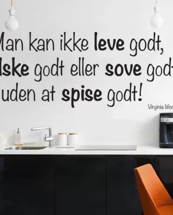 Leve    Elske    Sove    Spise   Citat   Wallsticker