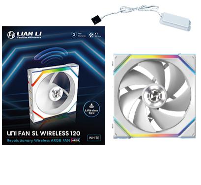 Lian   Li   Uni   Fan   Sl   Wireless    Hvid -  120mm   Kabinet   Blæser   Geekd   Dk