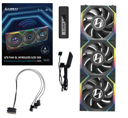 Lian   Li   Uni   Fan   Sl   Wireless   Lcd        Pak    Sort   120mm