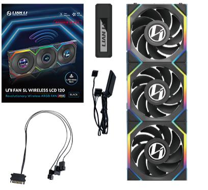 Lian   Li   Uni   Fan   Sl   Wireless   Lcd   Reverse        Pak    Sort   120mm