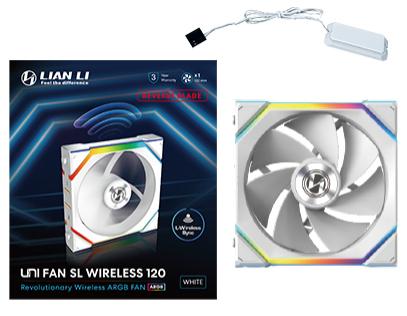 Lian   Li   Uni   Fan   Sl   Wireless   Reverse    Hvid   120mm   Kabinet   Blæser   Geekd   Dk