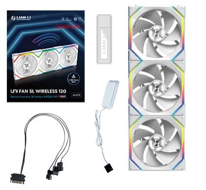 Lian   Li   Uni   Fan   Sl   Wireless   Reverse      - Pak    Hvid   120mm