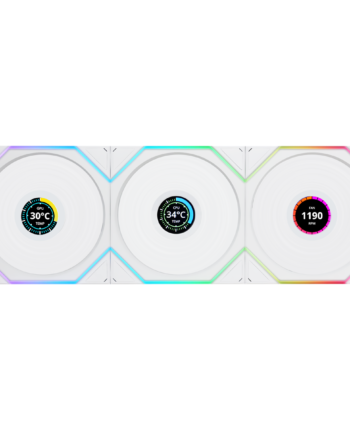 Lian   Li   Uni   Fan   Tl   Wireless   Lcd   Reverse        Pak    Hvid   120   Kabinet   Blæser   Geekd   Dk