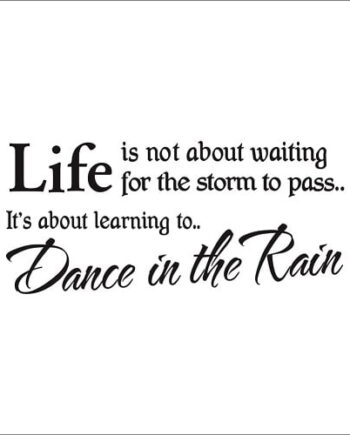 Life   Is   Not   About   Waiting   Wallsticker