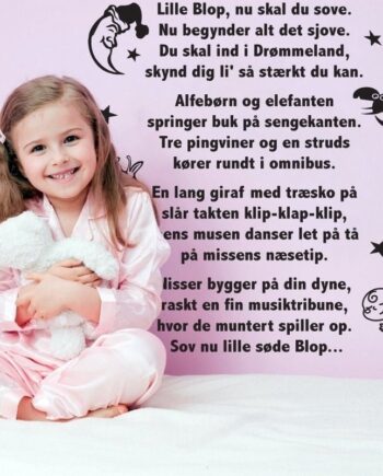 Lille   Blop   Med   Eget   Navn   Wallsticker