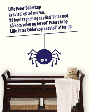 Lille   Peter   Edderkop   Wallsticker