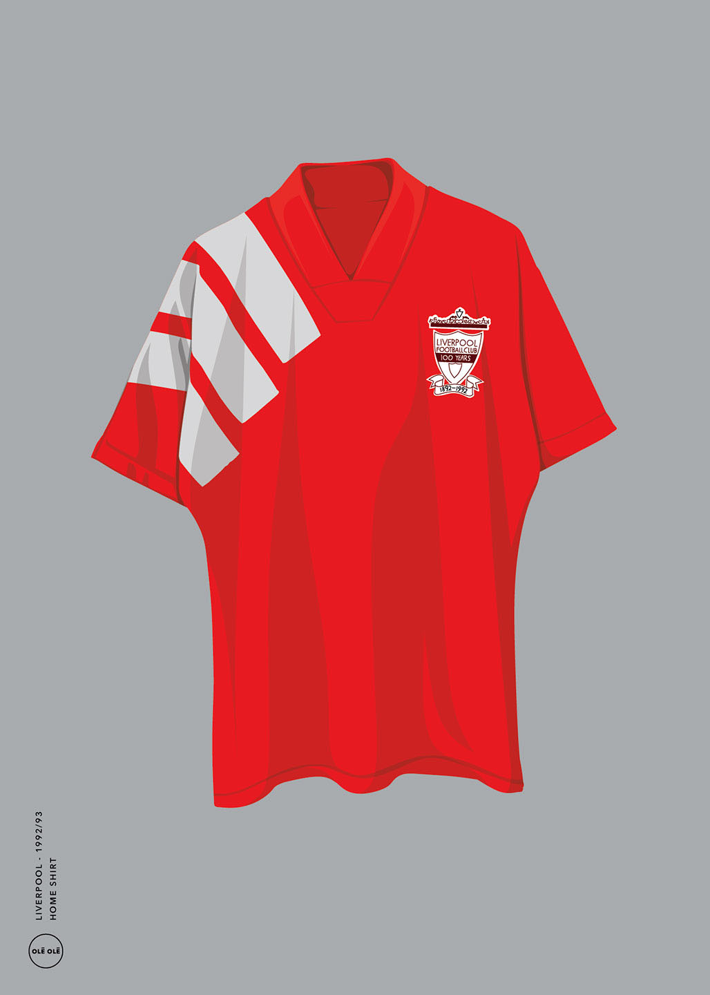 Liverpool   Home   Shirt   1992   93   Af   Olé   Olé