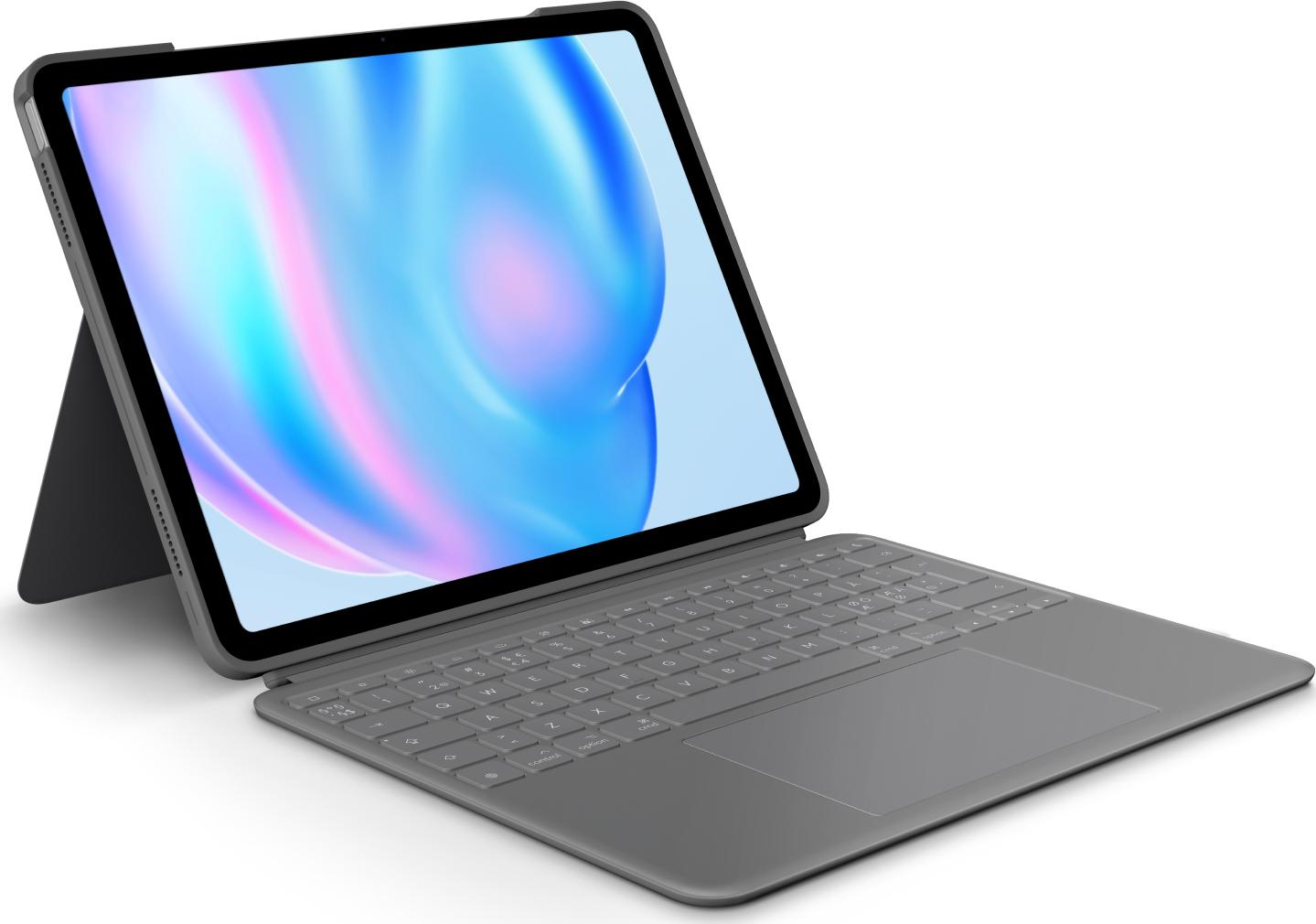 Logitech   Combo   Touch   For   Ipad   Air   13 - Inch    M2    Oxford   Grey   Pan   Nordic   Cover   Geekd   Dk