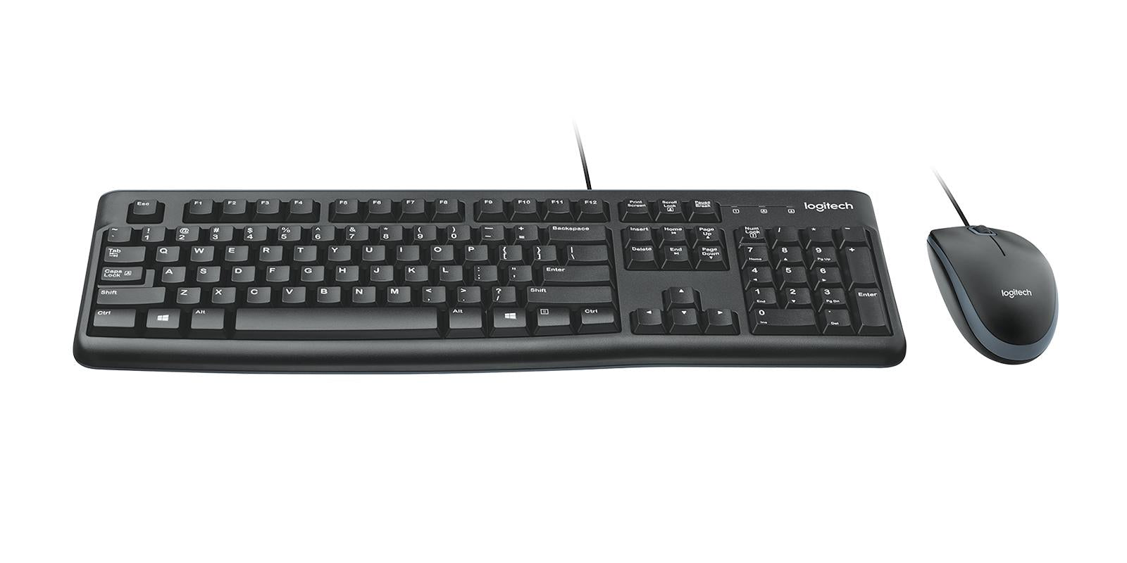 Logitech   Desktop   Mk120   Tastatur   Og   Mus - Sæt   Kabling   Nordisk