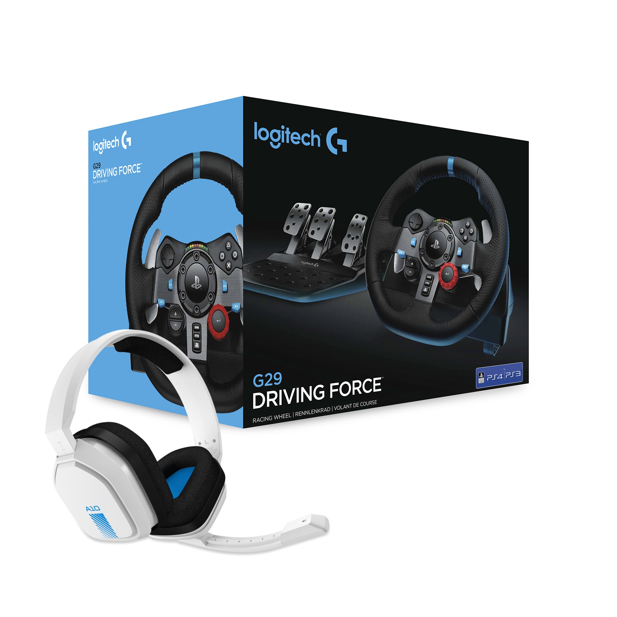 Logitech   G29   Driving   Force   Ps3   Ps4   Ps5     Astro   A10   Headset   Bundle