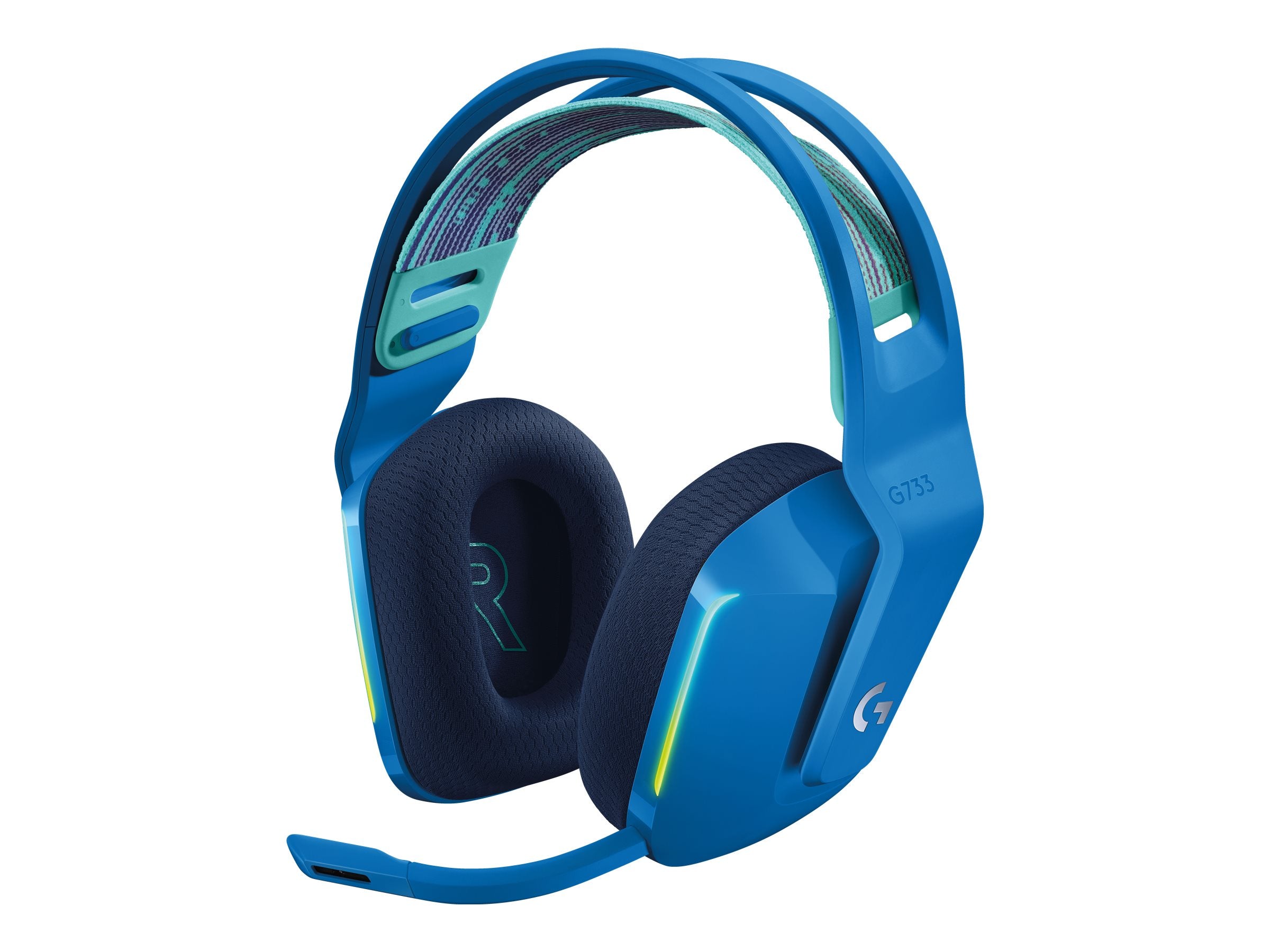 Logitech   G   G733   Lightspeed   Wireless   Rgb   Gaming   Headset   Trådløs   Headset   Blå