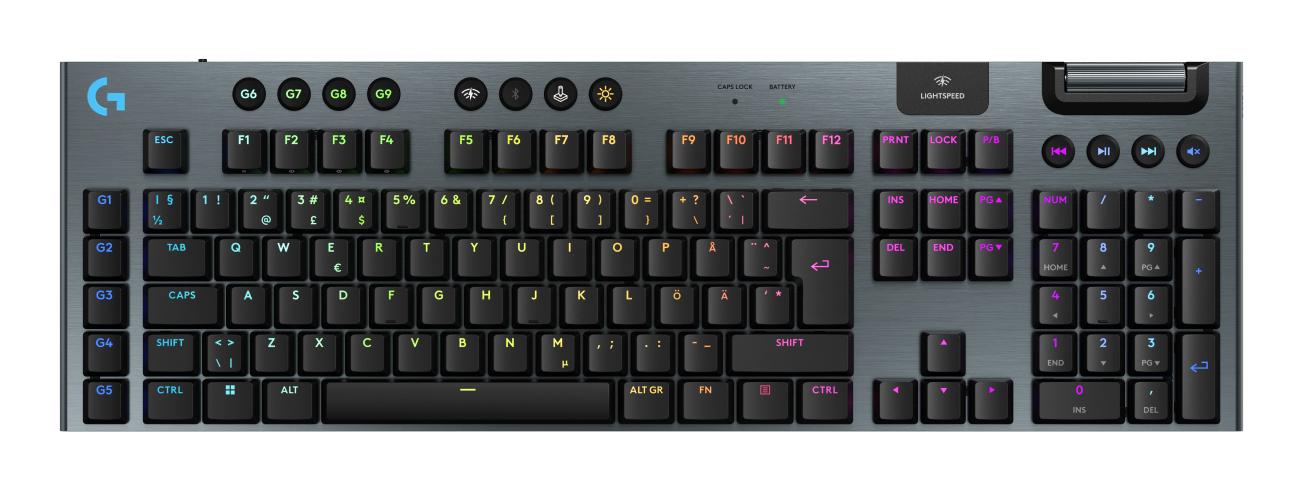 Logitech G915 X Lightspeed Low - Profile Wireless Gaming Keyboard Tastatur Geekd Dk