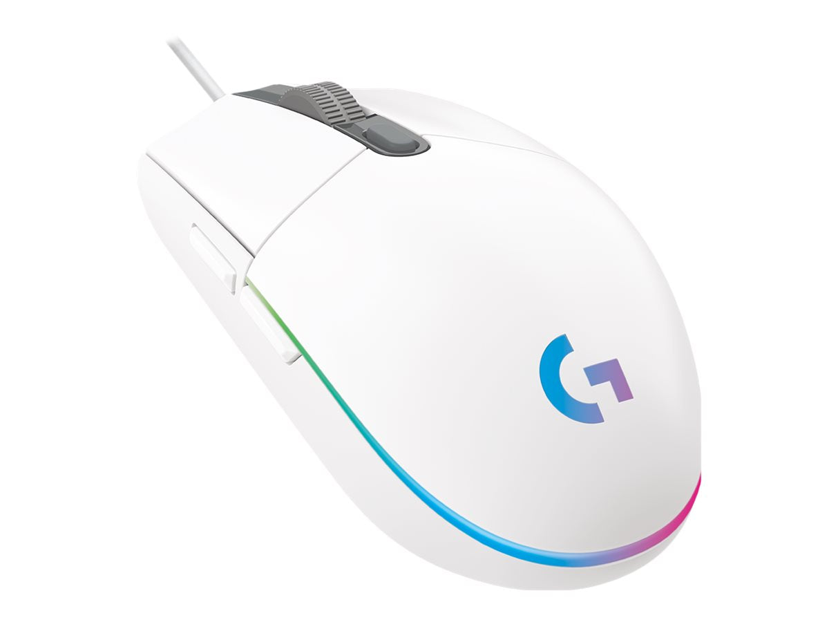 Logitech   Gaming   Mouse   G102   Lightsync   Optisk   Kabling   Hvid