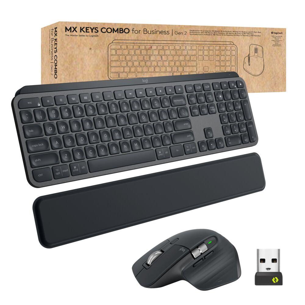Logitech   Mx   Keys   Combo   For   Business   Tastatur   Og   Mus   Trådløs
